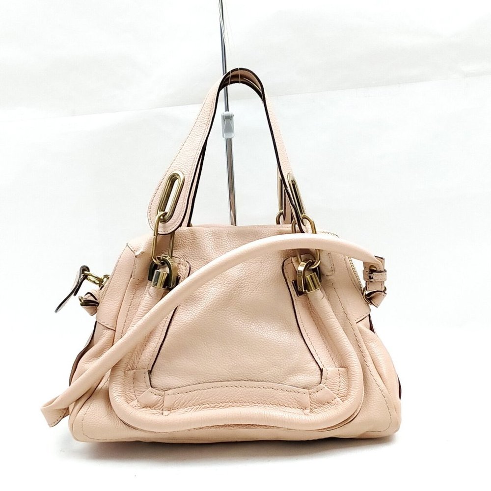 Chloe Hand Bag Pink Leather